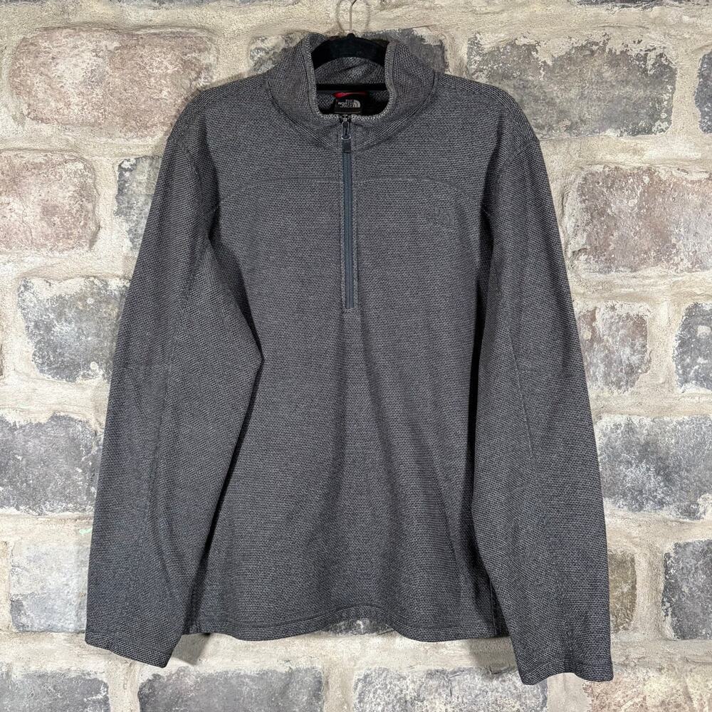 The North Face 1/4 Zip Sweatshirt Fleece Men's XL‎ Gray Pull Over Gorpcore